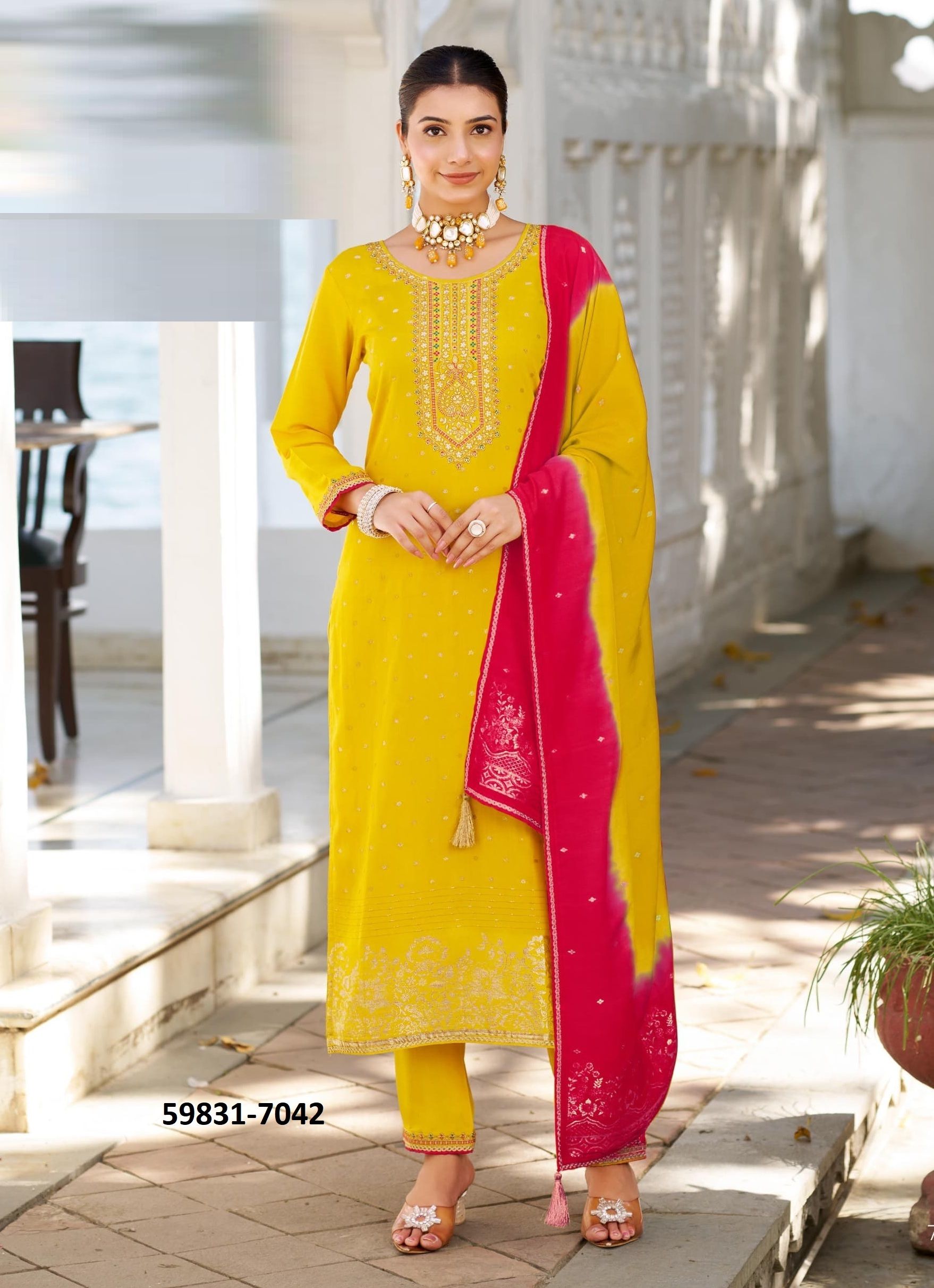 ADITI 3 - Catalog # 59831 (Set of 4 Readymade Salwar Suits) by Brand RANGOON ADITI 3 - Catalog # 59831 (Set of 4 Readymade Salwar Suits) by Brand RANGOON