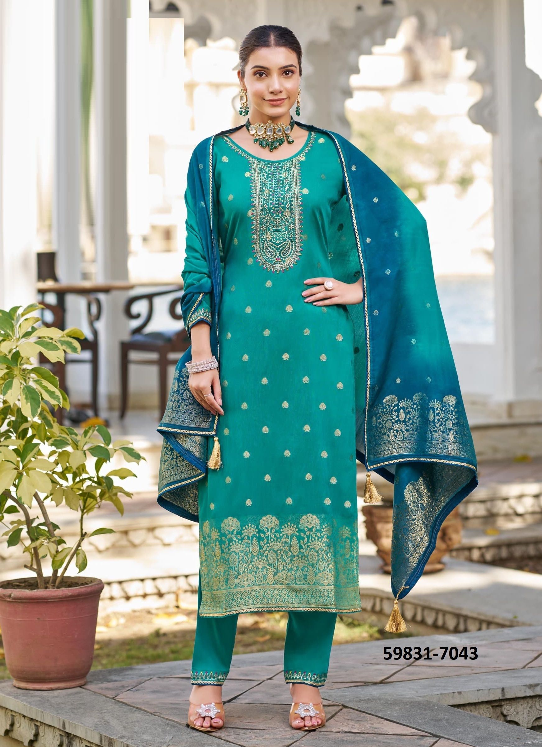 ADITI 3 - Catalog # 59831 (Set of 4 Readymade Salwar Suits) by Brand RANGOON ADITI 3 - Catalog # 59831 (Set of 4 Readymade Salwar Suits) by Brand RANGOON