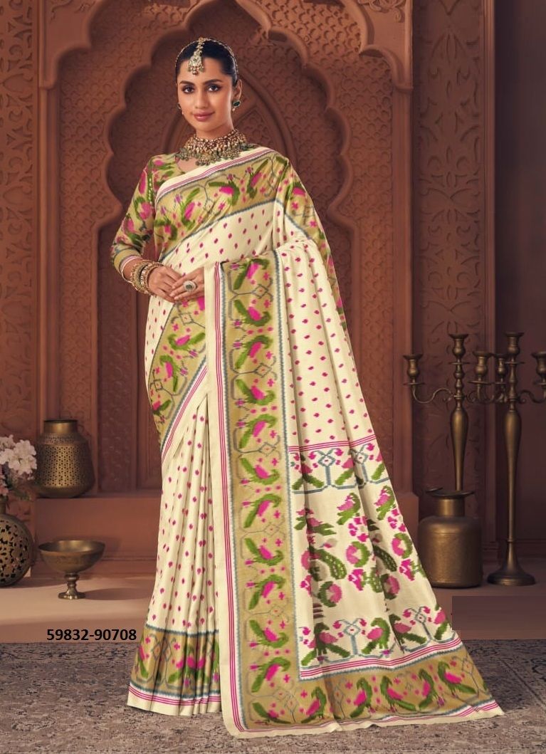 GULMARG SILK 7 - Catalog # 59832 (Set of 12 Sarees) by Brand VIPUL FASHIONS