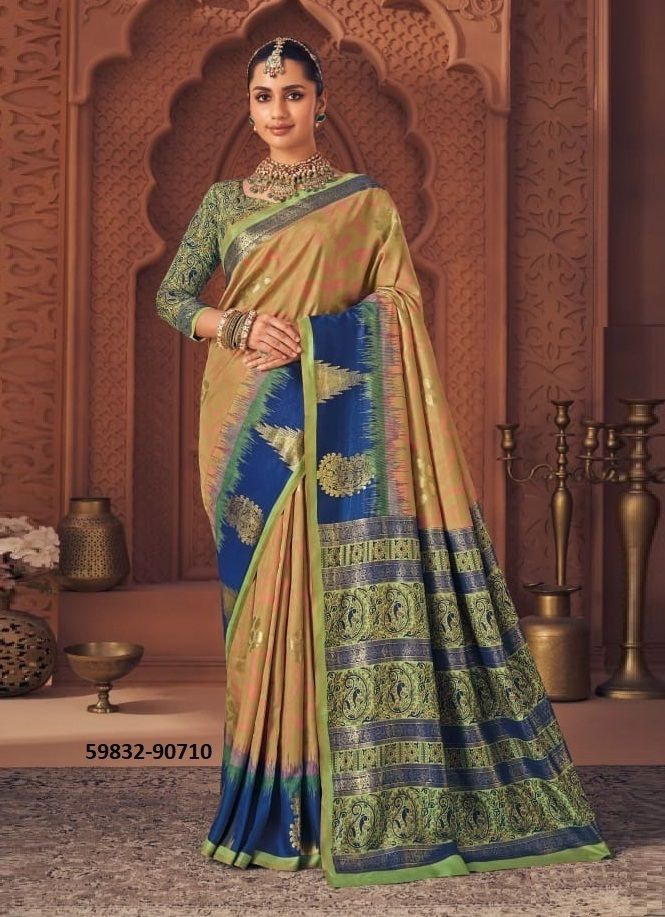 GULMARG SILK 7 - Catalog # 59832 (Set of 12 Sarees) by Brand VIPUL FASHIONS