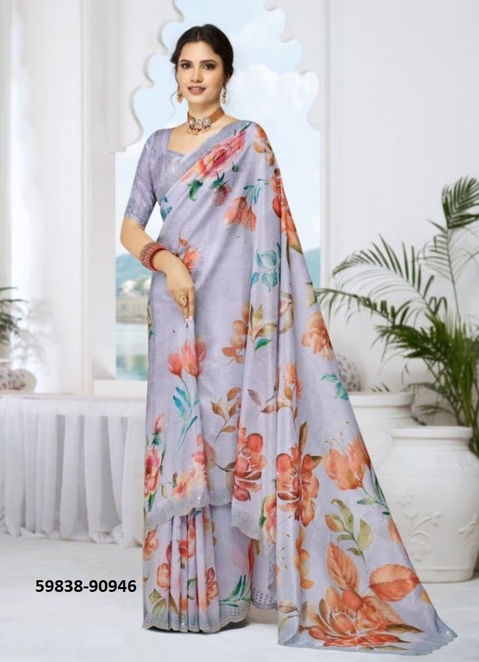JHANKI - Catalog # 59838 (Set of 12 Sarees) by Brand VIPUL FASHIONS