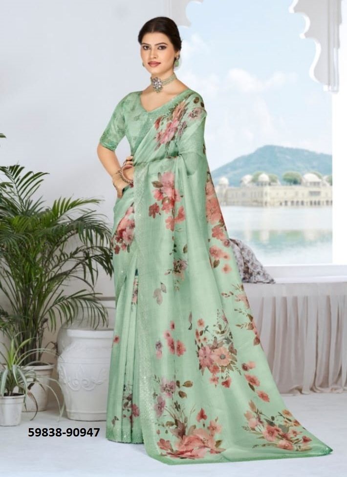 JHANKI - Catalog # 59838 (Set of 12 Sarees) by Brand VIPUL FASHIONS