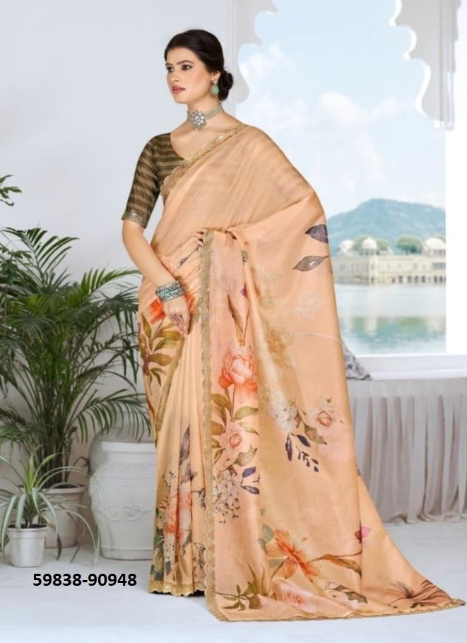 JHANKI - Catalog # 59838 (Set of 12 Sarees) by Brand VIPUL FASHIONS