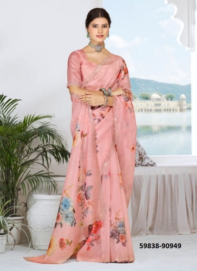 JHANKI - Catalog # 59838 (Set of 12 Sarees) by Brand VIPUL FASHIONS