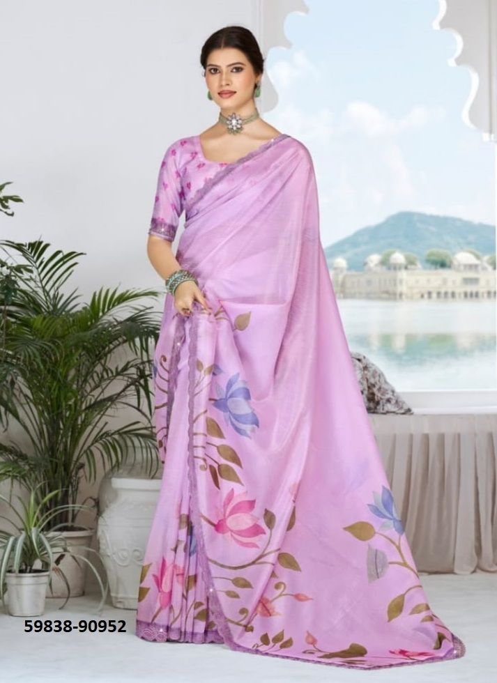 JHANKI - Catalog # 59838 (Set of 12 Sarees) by Brand VIPUL FASHIONS