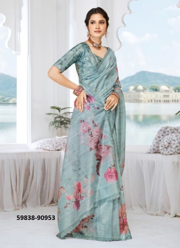 JHANKI - Catalog # 59838 (Set of 12 Sarees) by Brand VIPUL FASHIONS