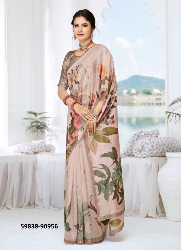 JHANKI - Catalog # 59838 (Set of 12 Sarees) by Brand VIPUL FASHIONS