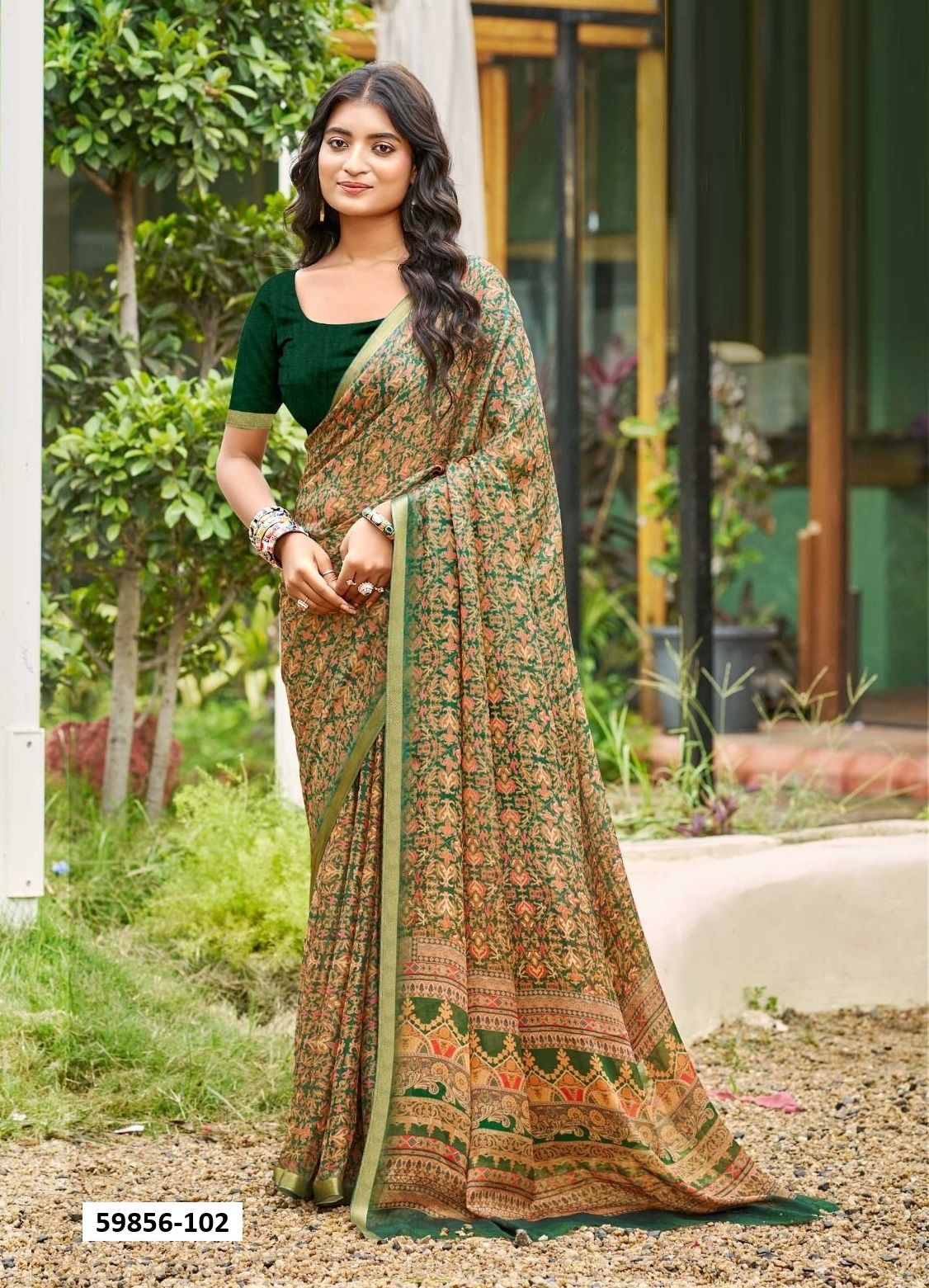 KRITIKA - Catalog # 59856 (Set of 8 Sarees) by Brand KASHVI CREATIONS