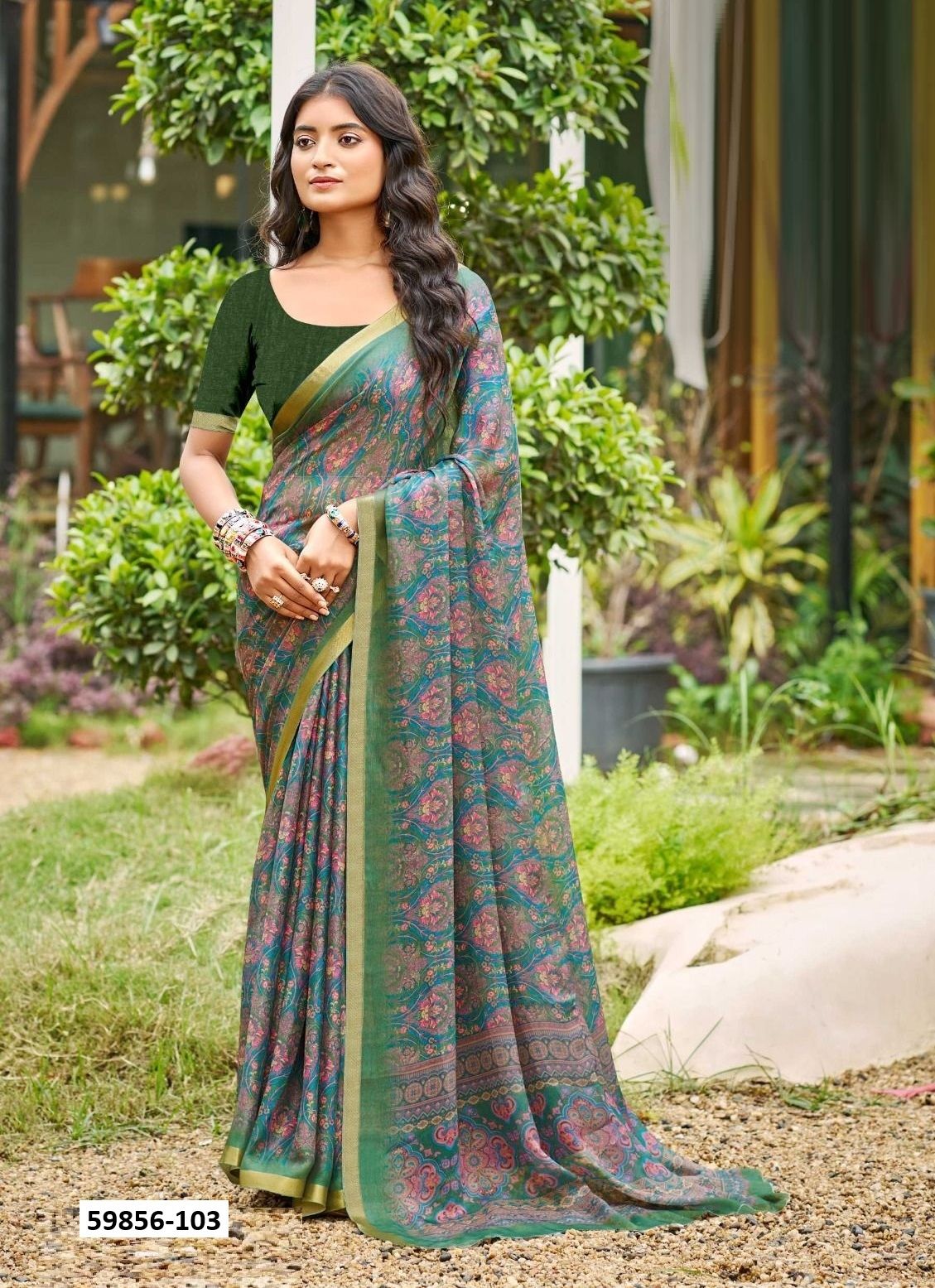 KRITIKA - Catalog # 59856 (Set of 8 Sarees) by Brand KASHVI CREATIONS