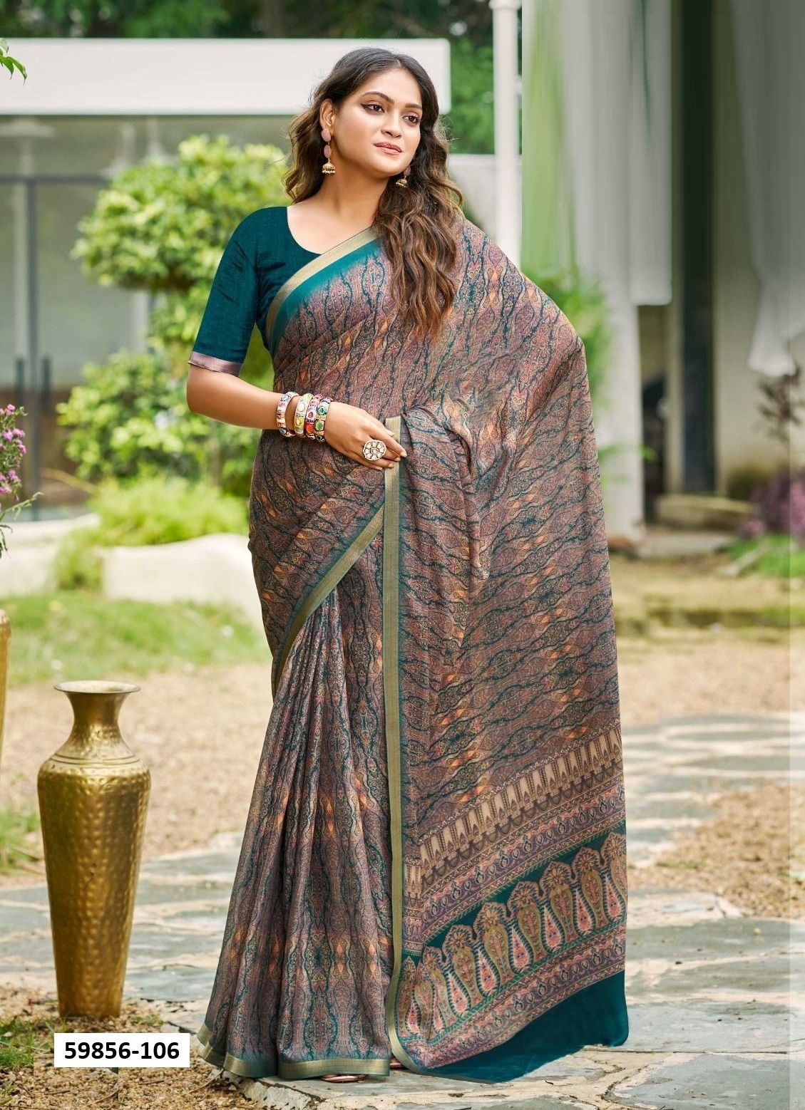 KRITIKA - Catalog # 59856 (Set of 8 Sarees) by Brand KASHVI CREATIONS