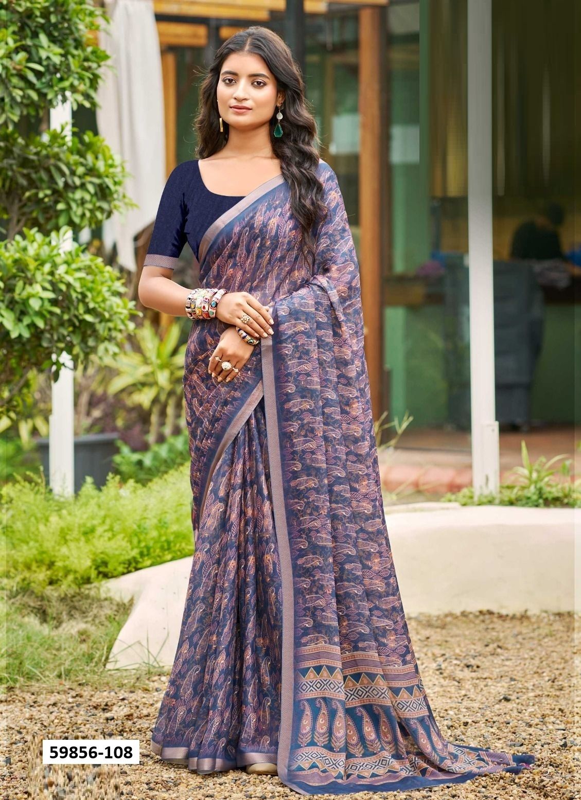 KRITIKA - Catalog # 59856 (Set of 8 Sarees) by Brand KASHVI CREATIONS