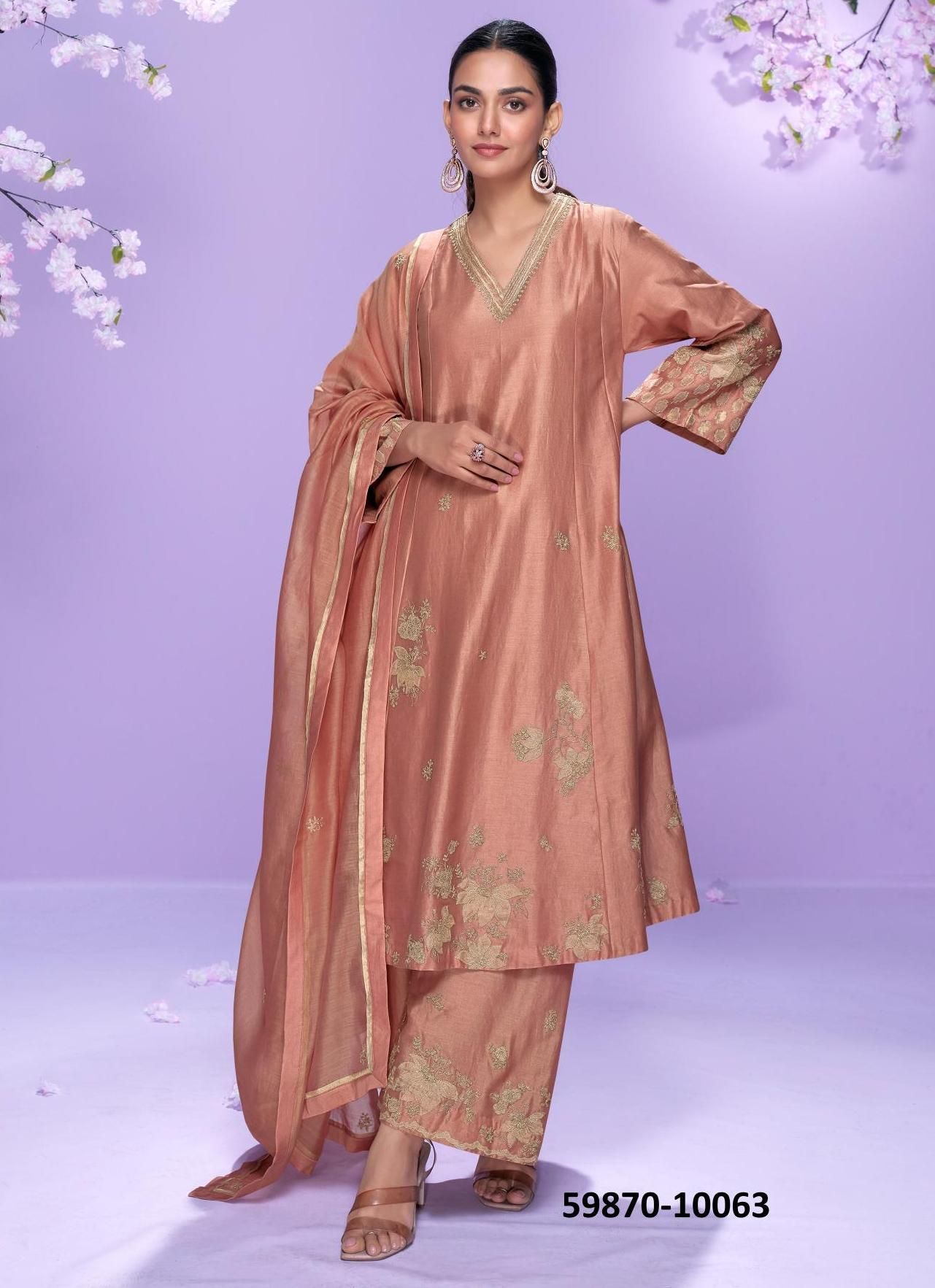 MAUSAM - Catalog # 59870 (Set of 3 Readymade Salwar Suits) by Brand SAYURI DESIGNER