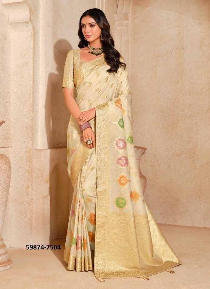 ANAARA 7501-7508 - Catalog # 59874 (Set of 8 Sarees) by Brand TATHASTU