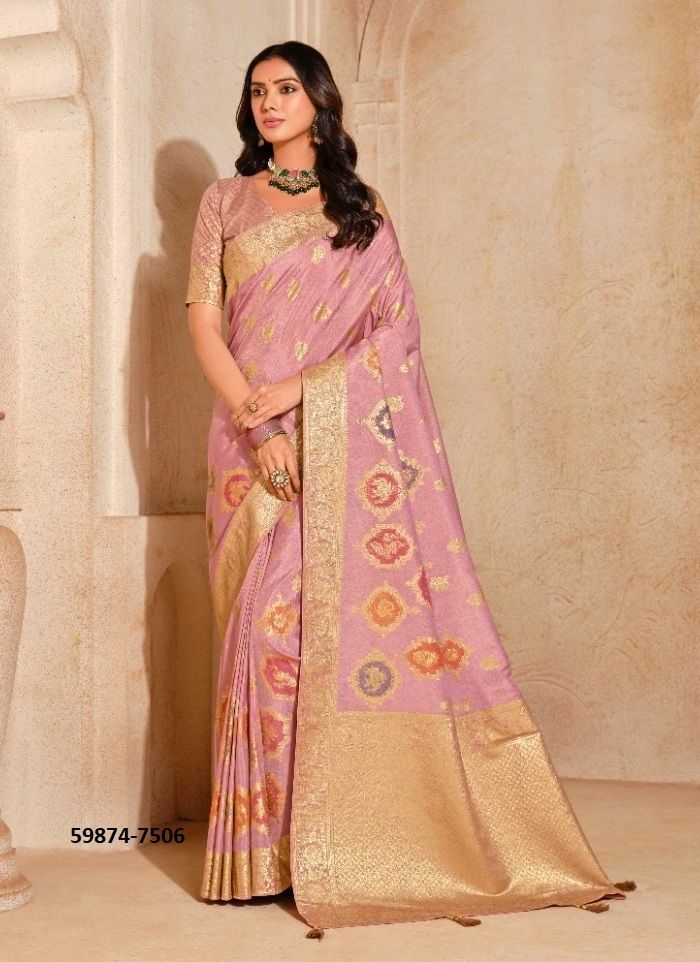 ANAARA 7501-7508 - Catalog # 59874 (Set of 8 Sarees) by Brand TATHASTU