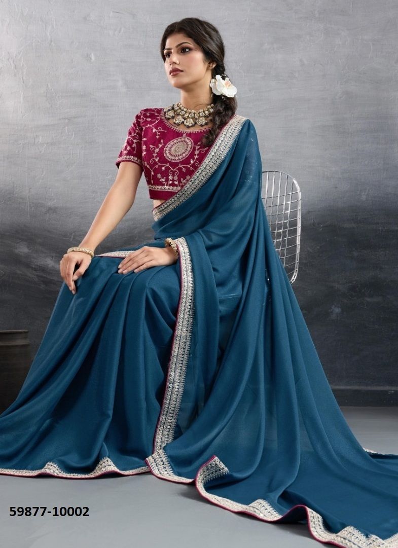 MEHAR - Catalog # 59877 (Set of 8 Sarees) by Brand SUMA DESIGNER