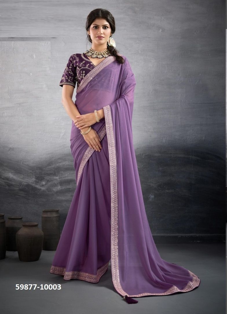 MEHAR - Catalog # 59877 (Set of 8 Sarees) by Brand SUMA DESIGNER