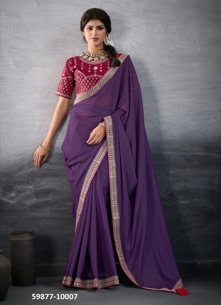 MEHAR - Catalog # 59877 (Set of 8 Sarees) by Brand SUMA DESIGNER