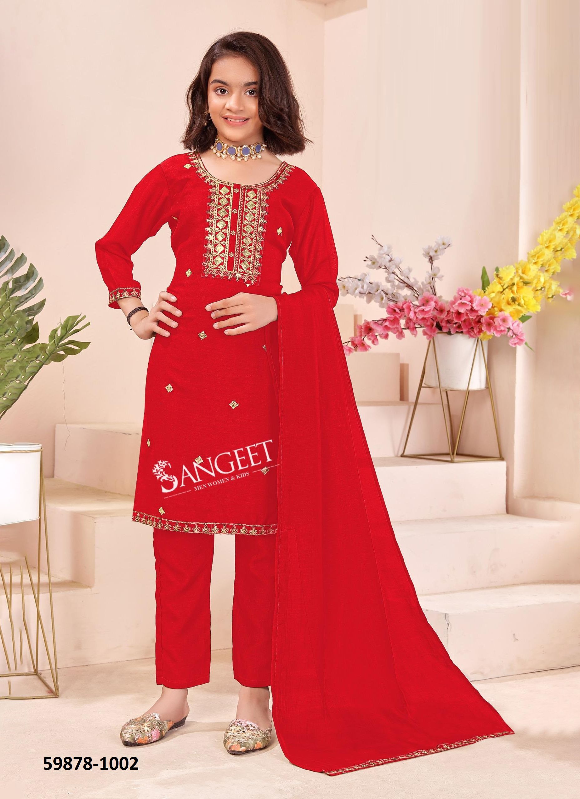 HARSHINI 1 - Catalog # 59878 (Set of 6 Readymade Salwar Suits) by Brand SANGEET HARSHINI 1 - Catalog # 59878 (Set of 6 Readymade Salwar Suits) by Brand SANGEET