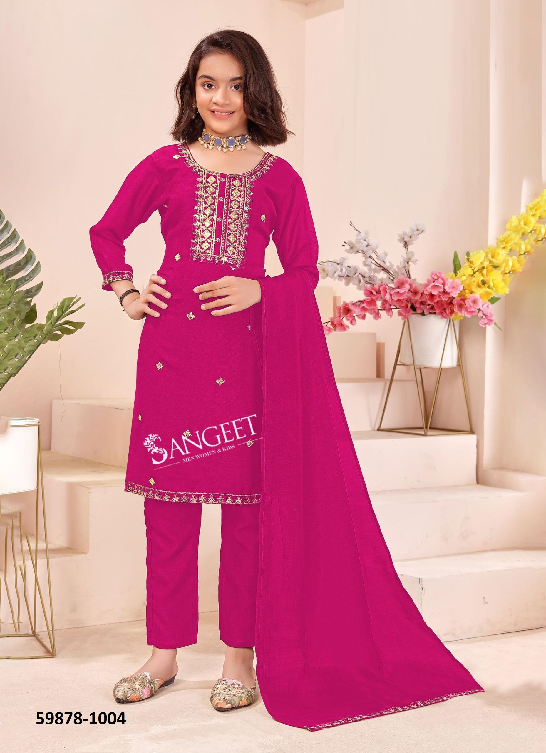 HARSHINI 1 - Catalog # 59878 (Set of 6 Readymade Salwar Suits) by Brand SANGEET HARSHINI 1 - Catalog # 59878 (Set of 6 Readymade Salwar Suits) by Brand SANGEET