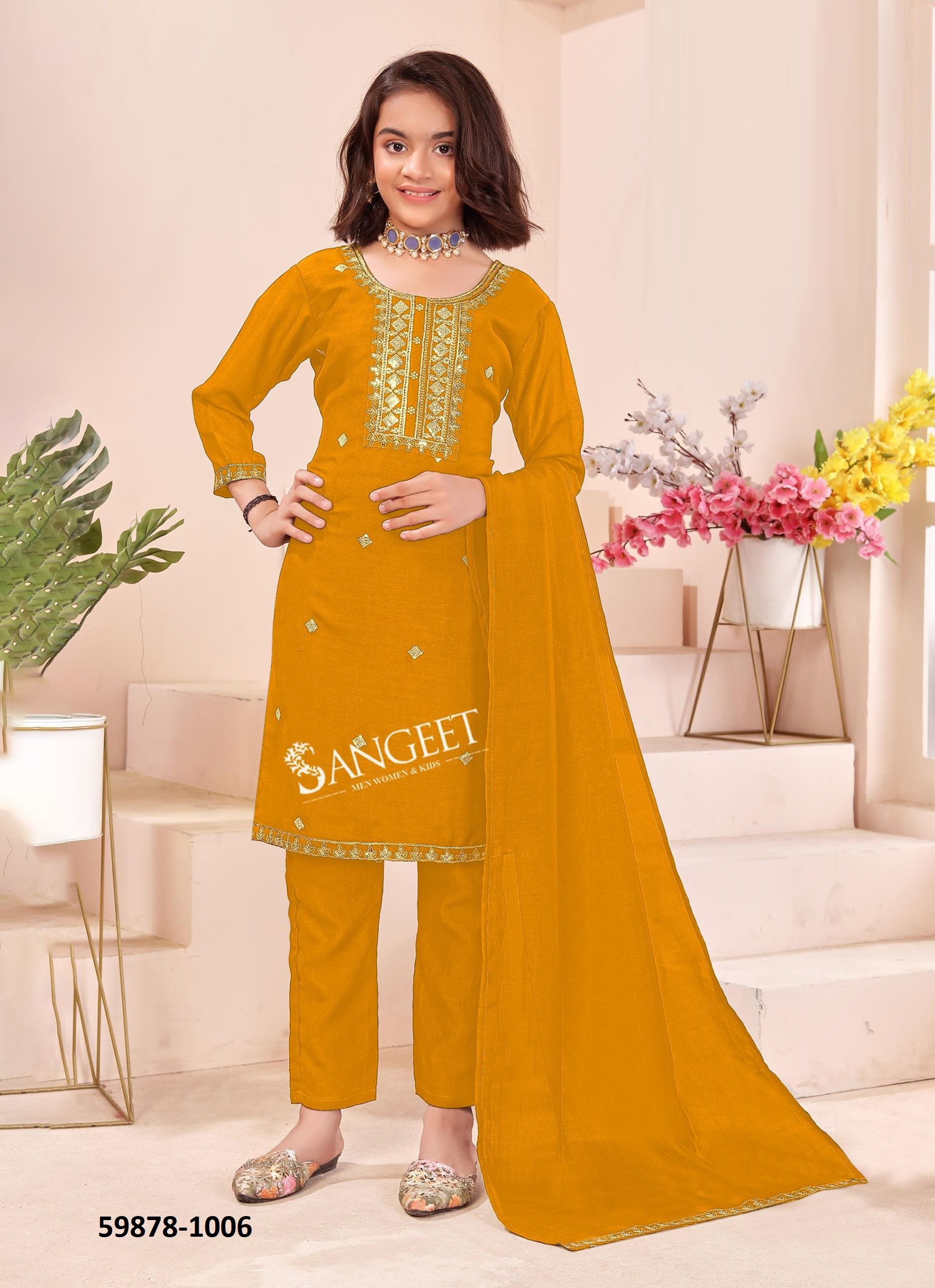 HARSHINI 1 - Catalog # 59878 (Set of 6 Readymade Salwar Suits) by Brand SANGEET HARSHINI 1 - Catalog # 59878 (Set of 6 Readymade Salwar Suits) by Brand SANGEET