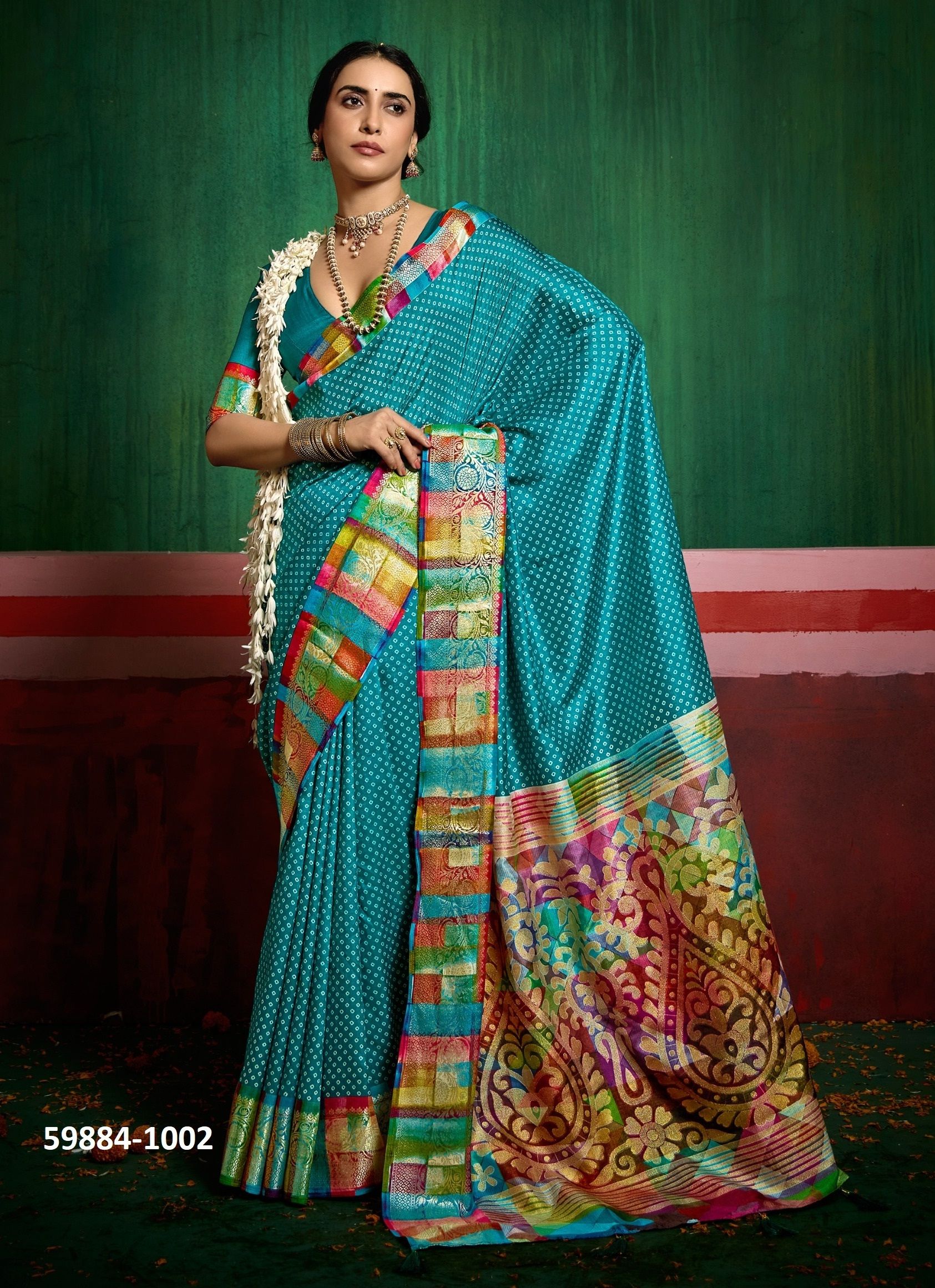 KRIYANSH - Catalog # 59884 (Set of 8 Sarees) by Brand SHUBH SHREE CREATIONS