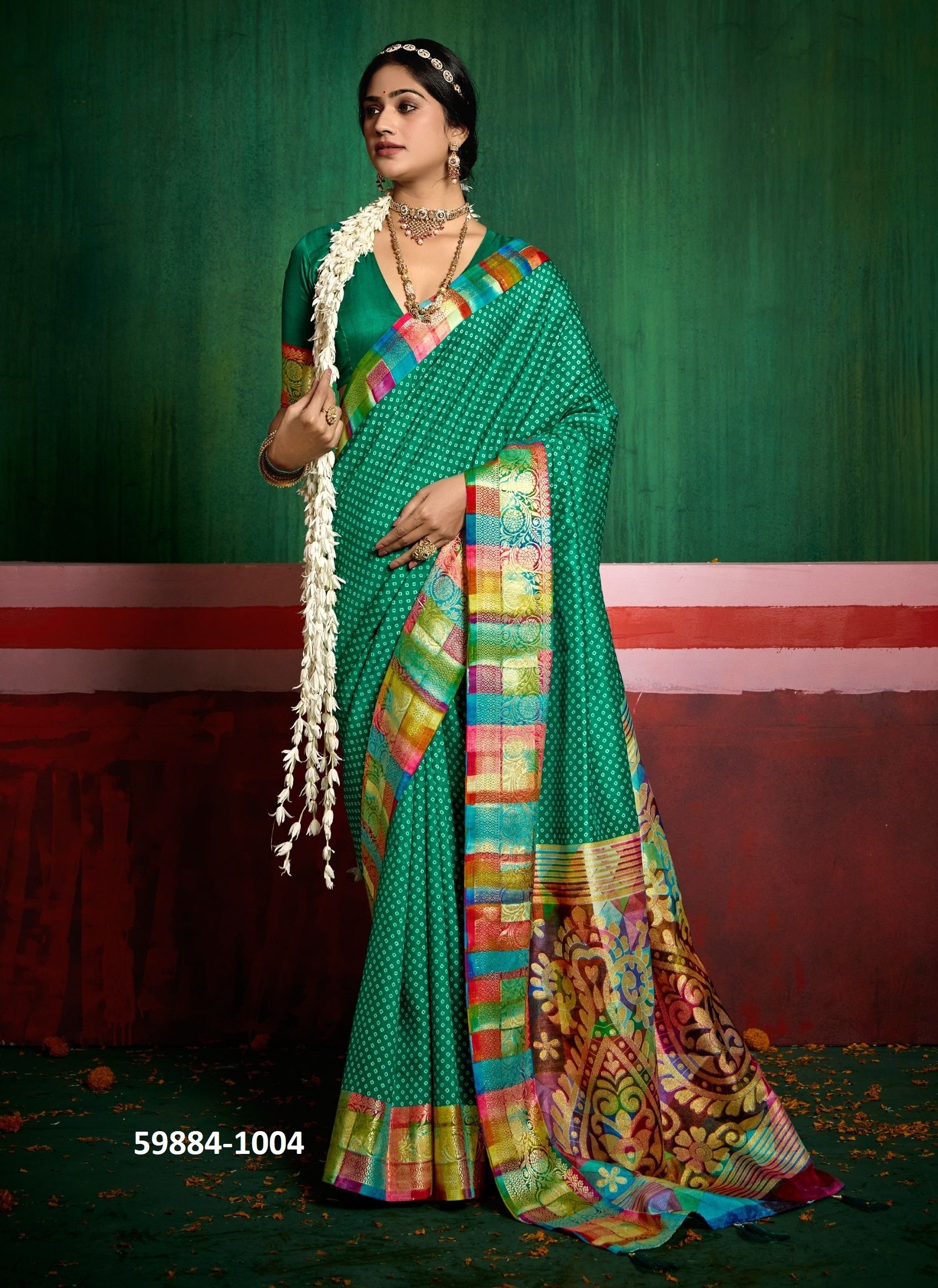 KRIYANSH - Catalog # 59884 (Set of 8 Sarees) by Brand SHUBH SHREE CREATIONS