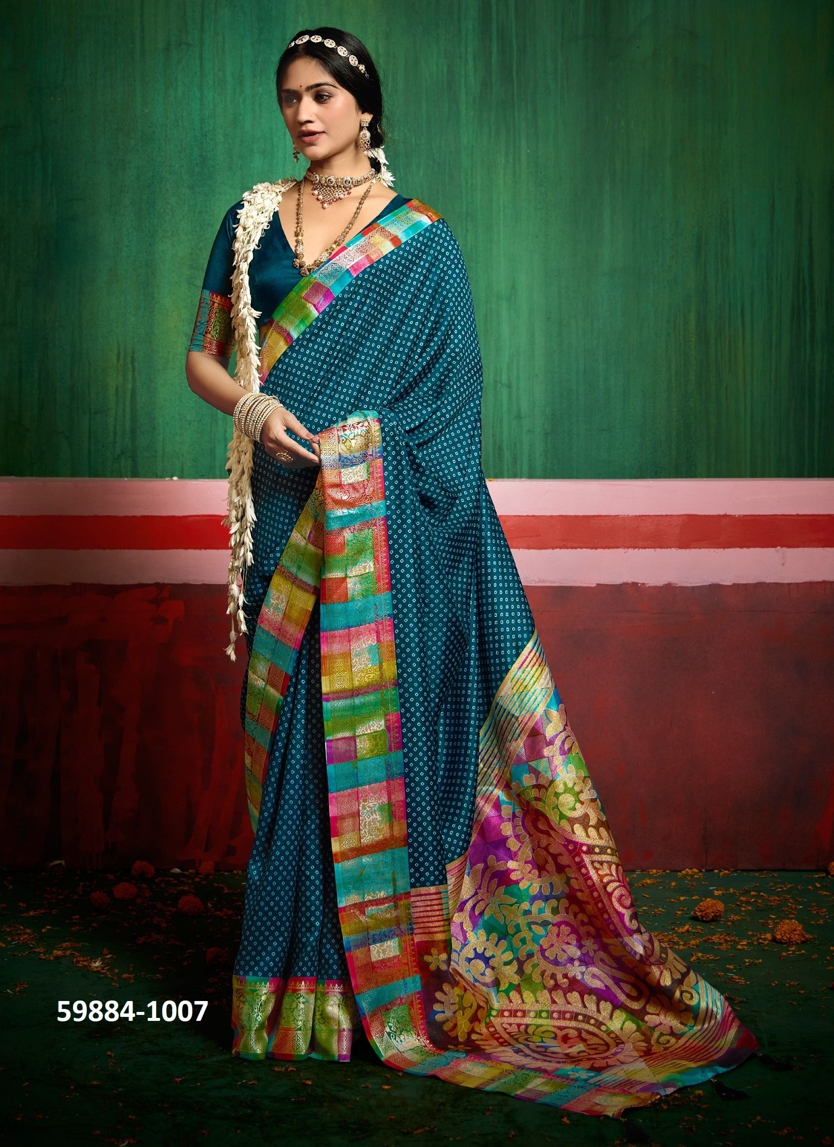 KRIYANSH - Catalog # 59884 (Set of 8 Sarees) by Brand SHUBH SHREE CREATIONS
