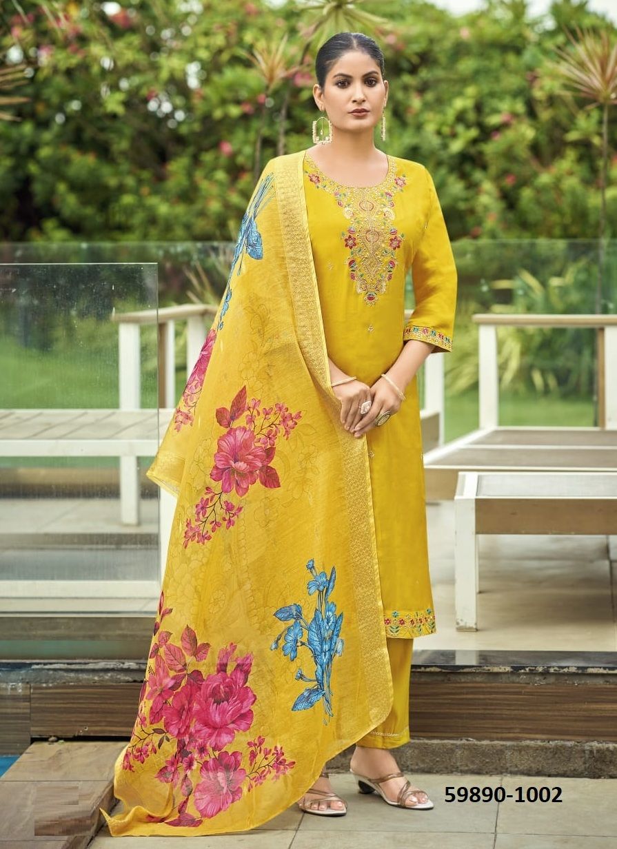 MEHER - Catalog # 59890 (Set of 6 Readymade Salwar Suits) by Brand OSSM MEHER - Catalog # 59890 (Set of 6 Readymade Salwar Suits) by Brand OSSM