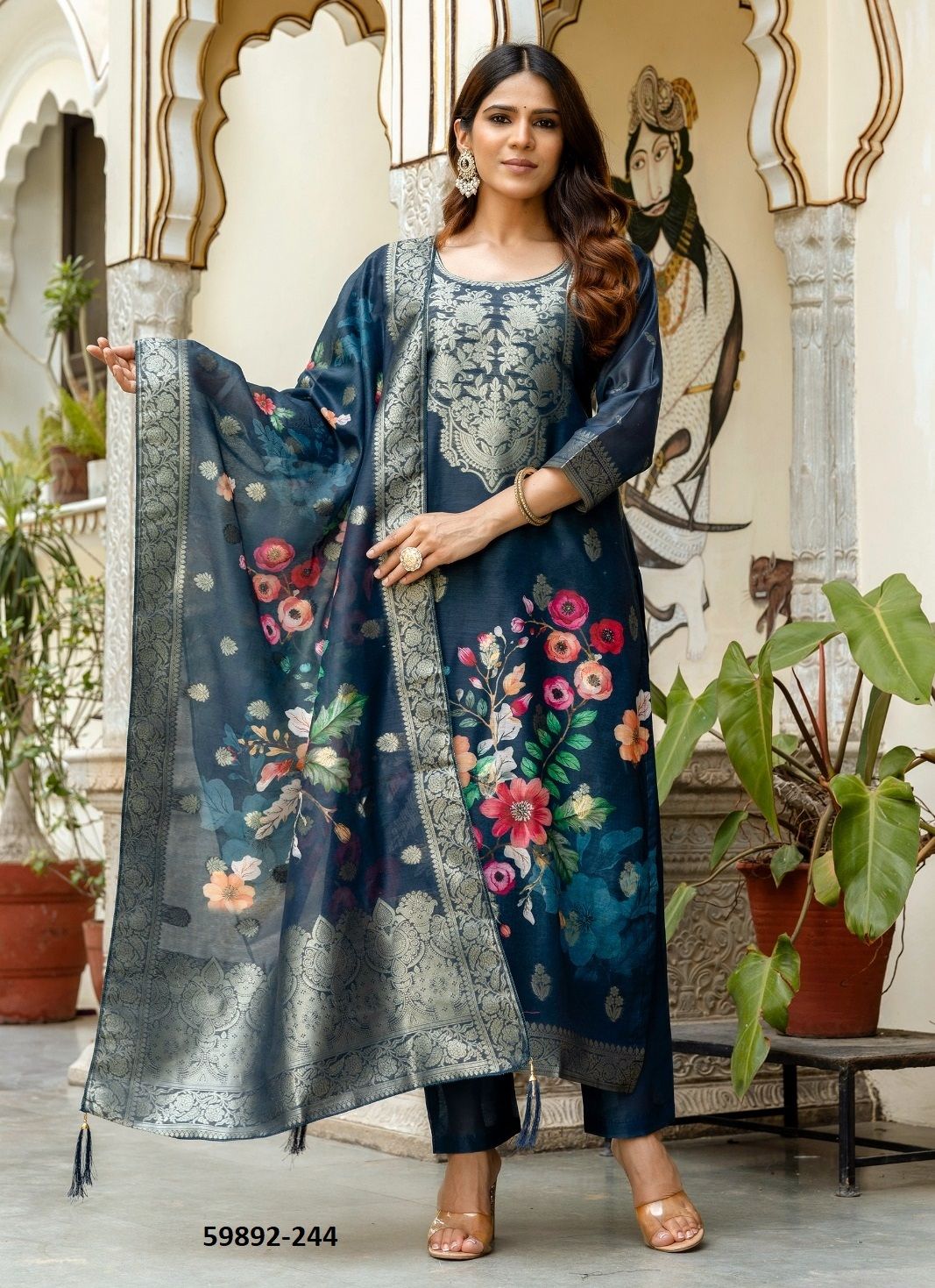 NAVYA - Catalog # 59892 (Set of 3 Readymade Salwar Suits) by Brand AABHARAN NAVYA - Catalog # 59892 (Set of 3 Readymade Salwar Suits) by Brand AABHARAN
