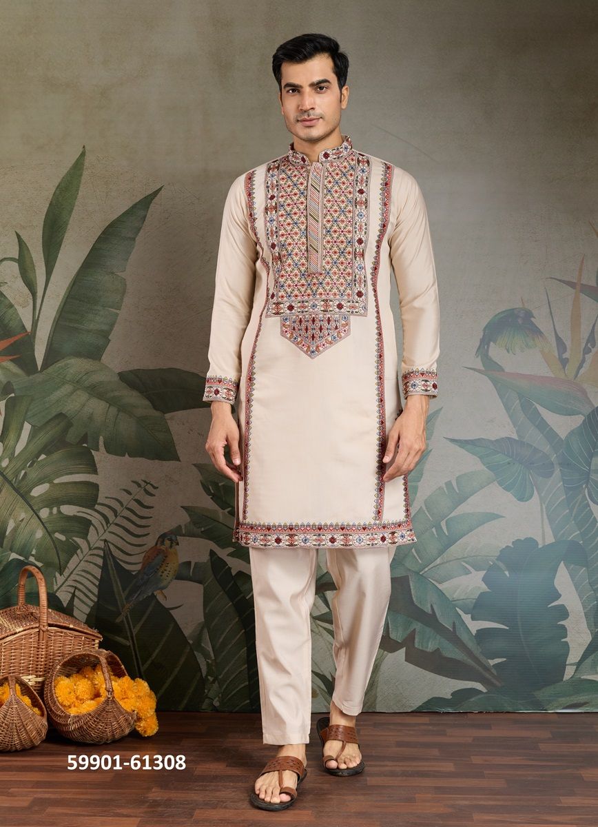 THE FUSION FITS 2 - Catalog # 59901 (Set of 3 Men's Ethnic Wear) by Brand AABHARAN