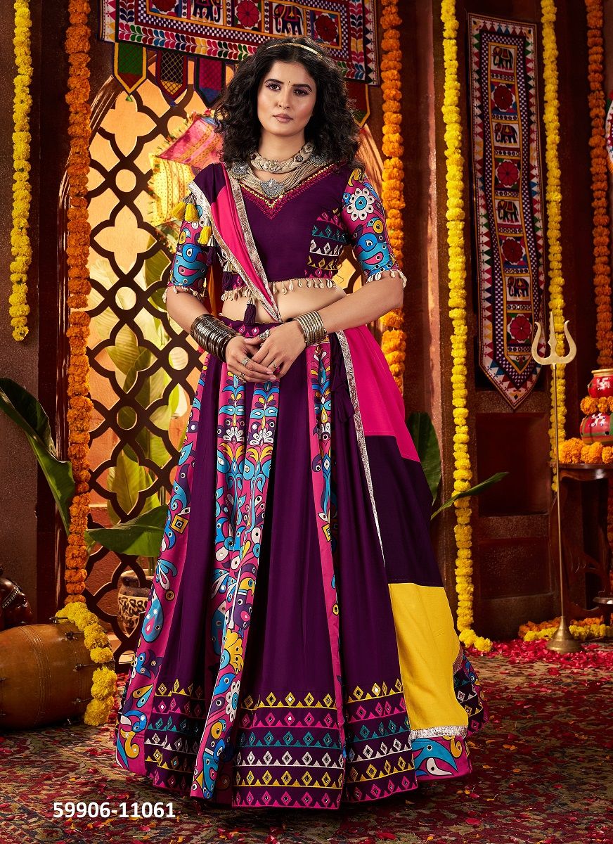 RAAS 25 - Catalog # 59906 (Set of 5 Readymade Lehengas) by Brand MEHERIYA RAAS 25 - Catalog # 59906 (Set of 5 Readymade Lehengas) by Brand MEHERIYA