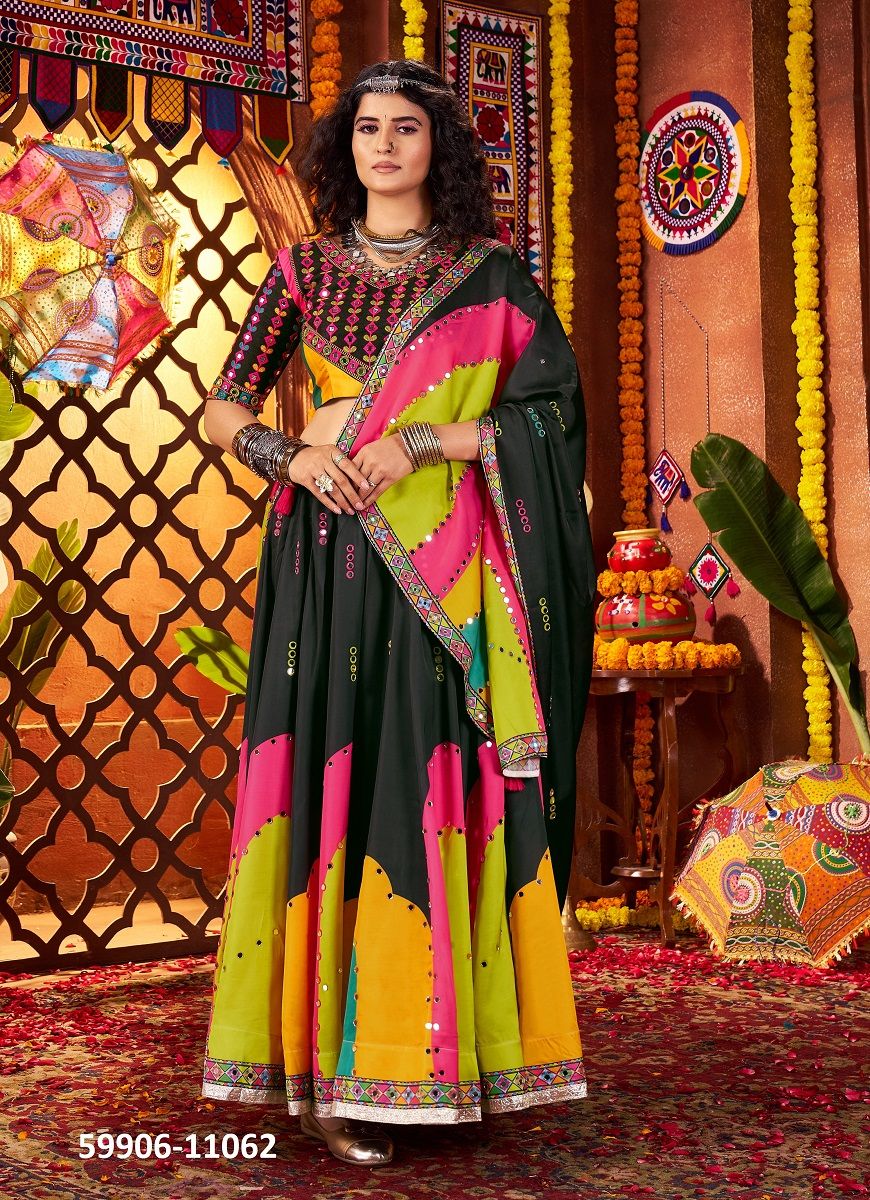 RAAS 25 - Catalog # 59906 (Set of 5 Readymade Lehengas) by Brand MEHERIYA RAAS 25 - Catalog # 59906 (Set of 5 Readymade Lehengas) by Brand MEHERIYA