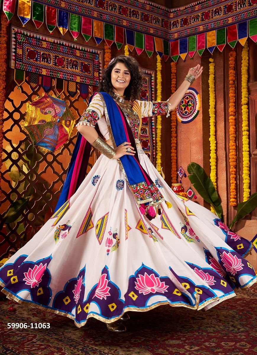 RAAS 25 - Catalog # 59906 (Set of 5 Readymade Lehengas) by Brand MEHERIYA RAAS 25 - Catalog # 59906 (Set of 5 Readymade Lehengas) by Brand MEHERIYA