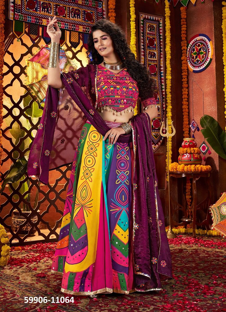 RAAS 25 - Catalog # 59906 (Set of 5 Readymade Lehengas) by Brand MEHERIYA RAAS 25 - Catalog # 59906 (Set of 5 Readymade Lehengas) by Brand MEHERIYA