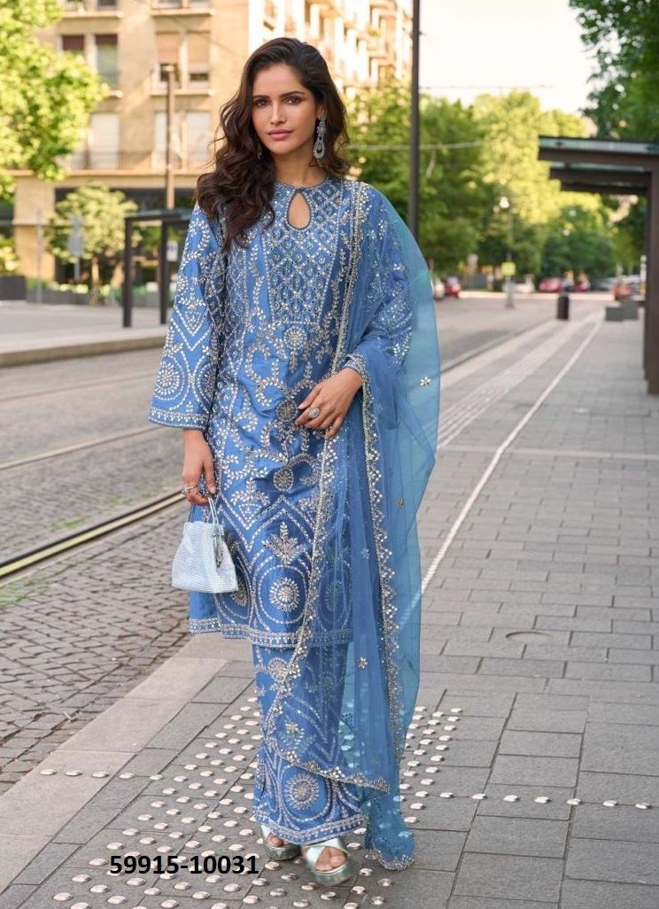 MUMTAZ - Catalog # 59915 (Set of 3 Readymade Salwar Suits) by Brand SAYURI DESIGNER