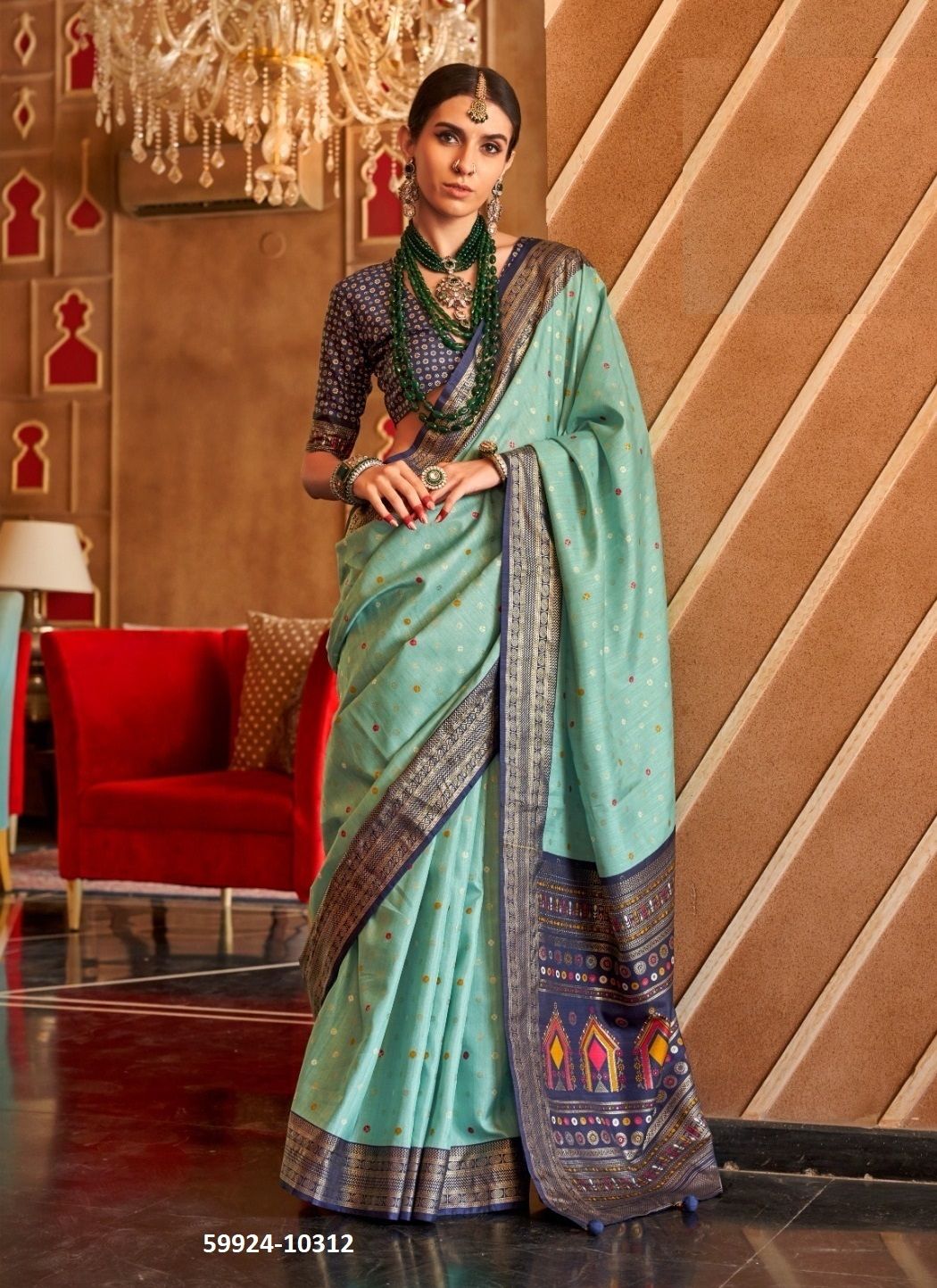 HAST PATOLA - Catalog # 59924 (Set of 9 Sarees) by Brand KRESHVA