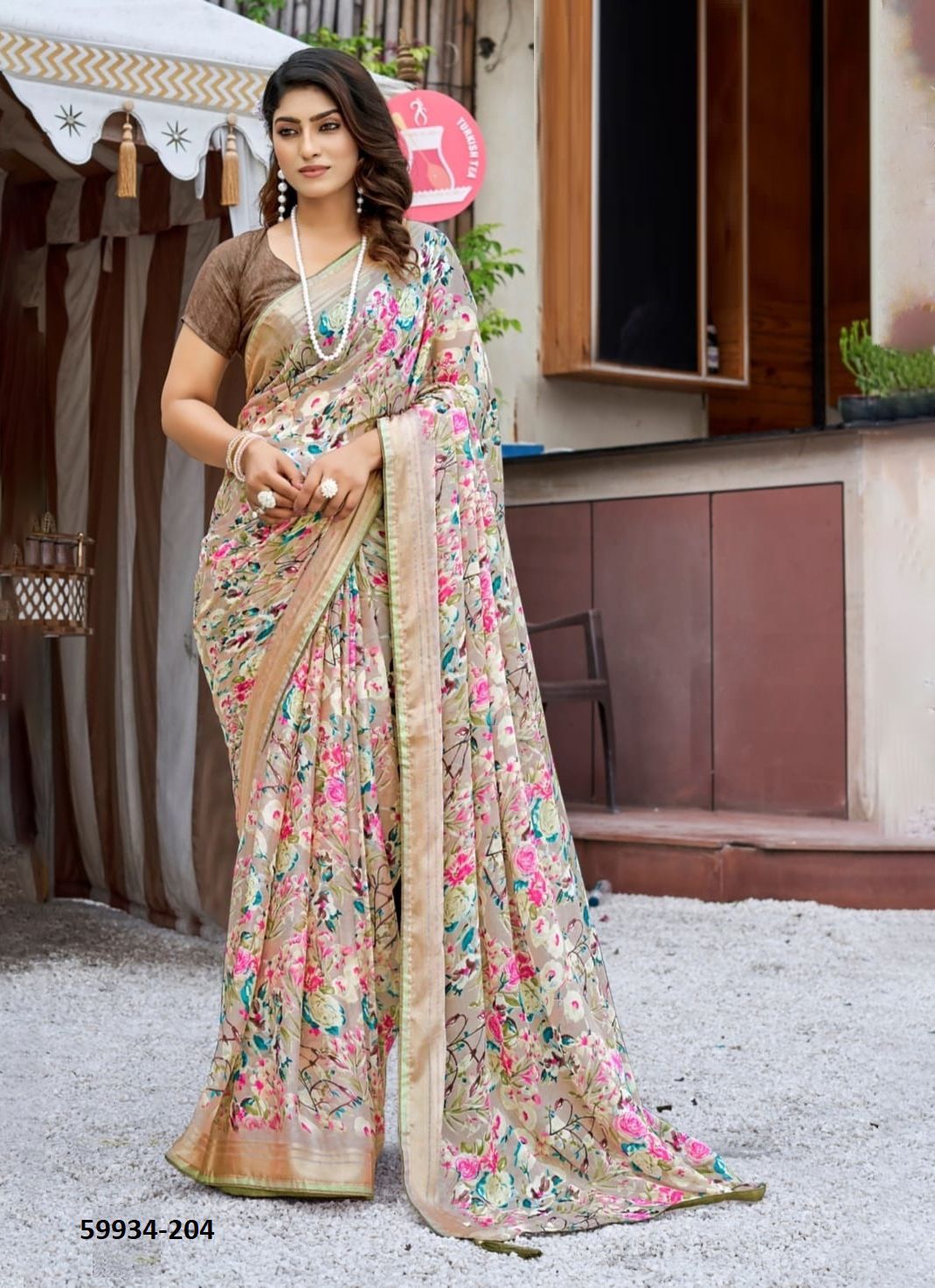 SONMARG 2 - Catalog # 59934 (Set of 8 Sarees) by Brand KASHVI CREATIONS