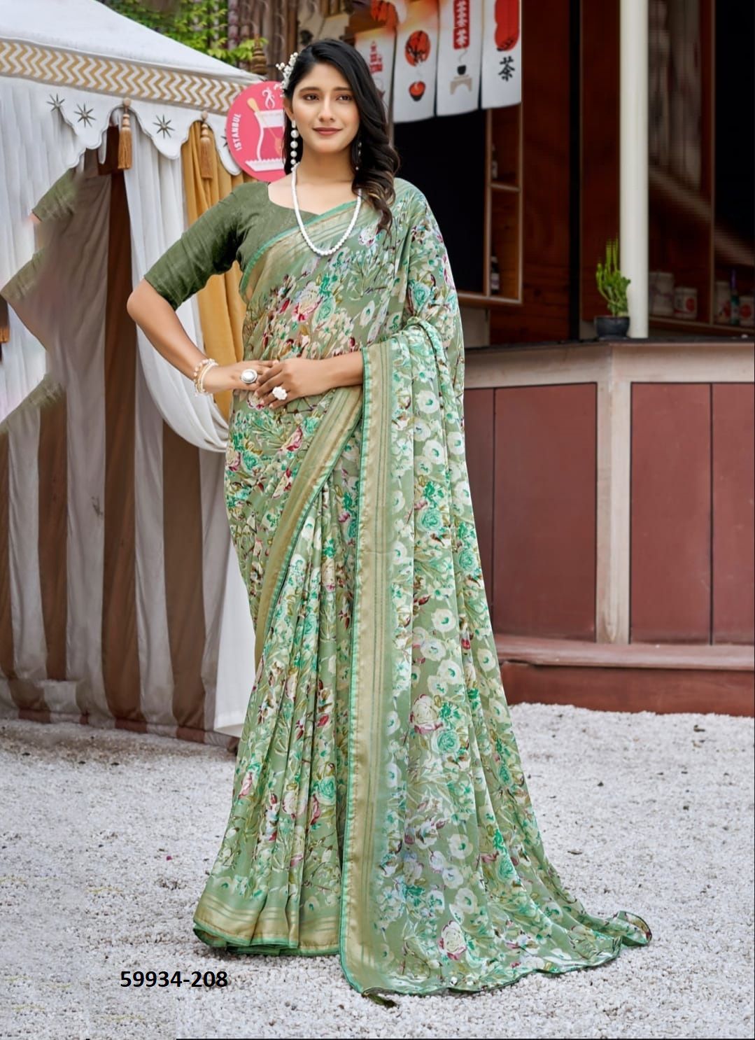 SONMARG 2 - Catalog # 59934 (Set of 8 Sarees) by Brand KASHVI CREATIONS