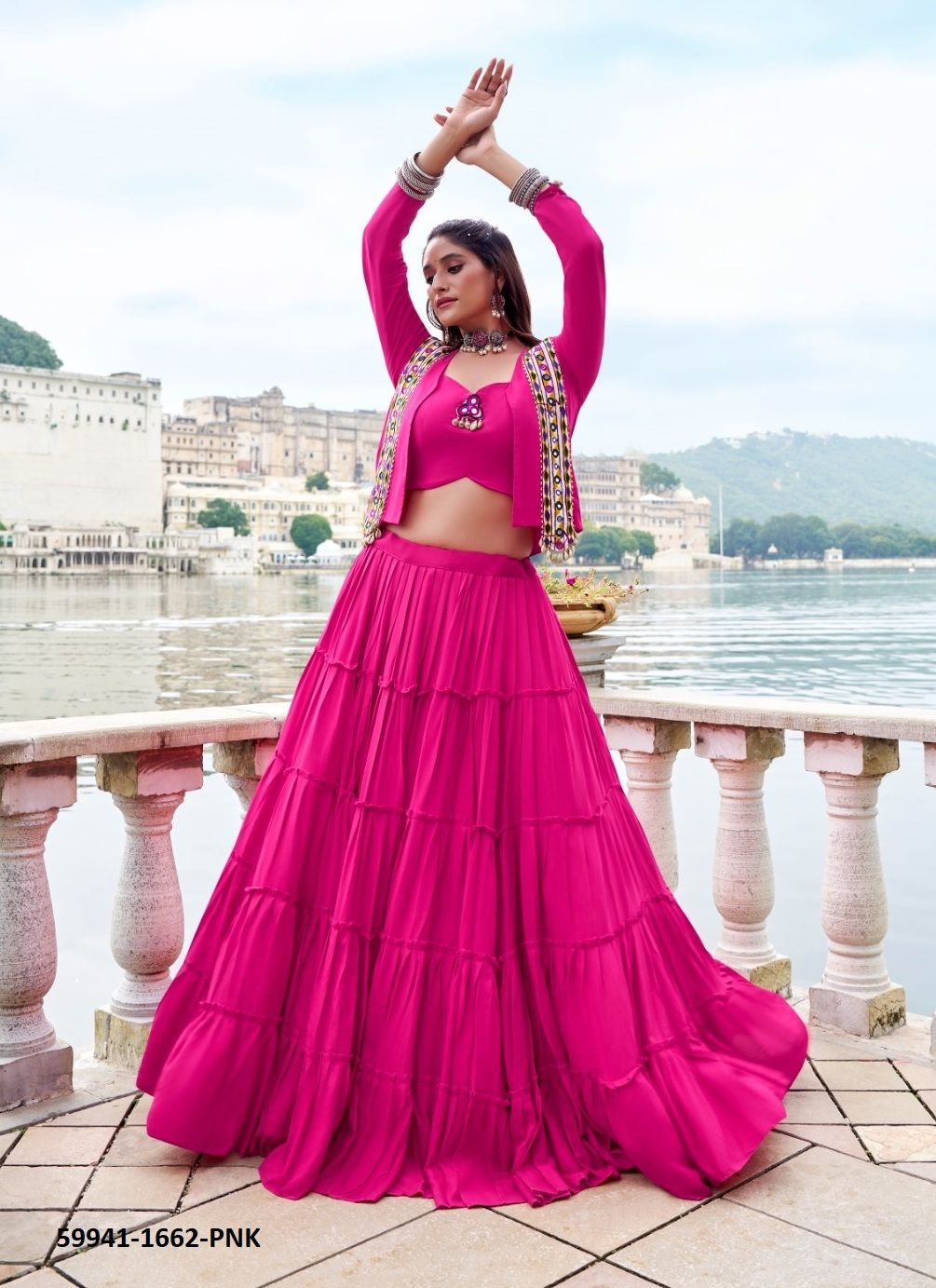 RAJUDI NAVRATRI WEAR - Catalog # 59941 (Set of 4 Readymade Lehengas) by Brand MEHERIYA RAJUDI NAVRATRI WEAR - Catalog # 59941 (Set of 4 Readymade Lehengas) by Brand MEHERIYA