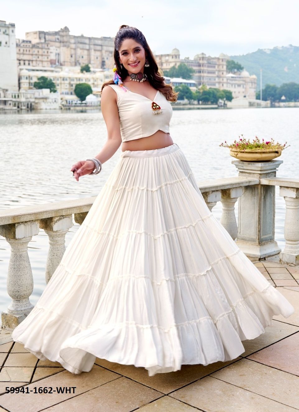 RAJUDI NAVRATRI WEAR - Catalog # 59941 (Set of 4 Readymade Lehengas) by Brand MEHERIYA RAJUDI NAVRATRI WEAR - Catalog # 59941 (Set of 4 Readymade Lehengas) by Brand MEHERIYA