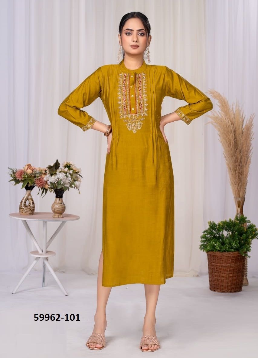 AURORA - Catalog # 59962 (Set of 6 Readymade Women's Kurtis / Tops) by Brand DEE CEE AURORA - Catalog # 59962 (Set of 6 Readymade Women's Kurtis / Tops) by Brand DEE CEE