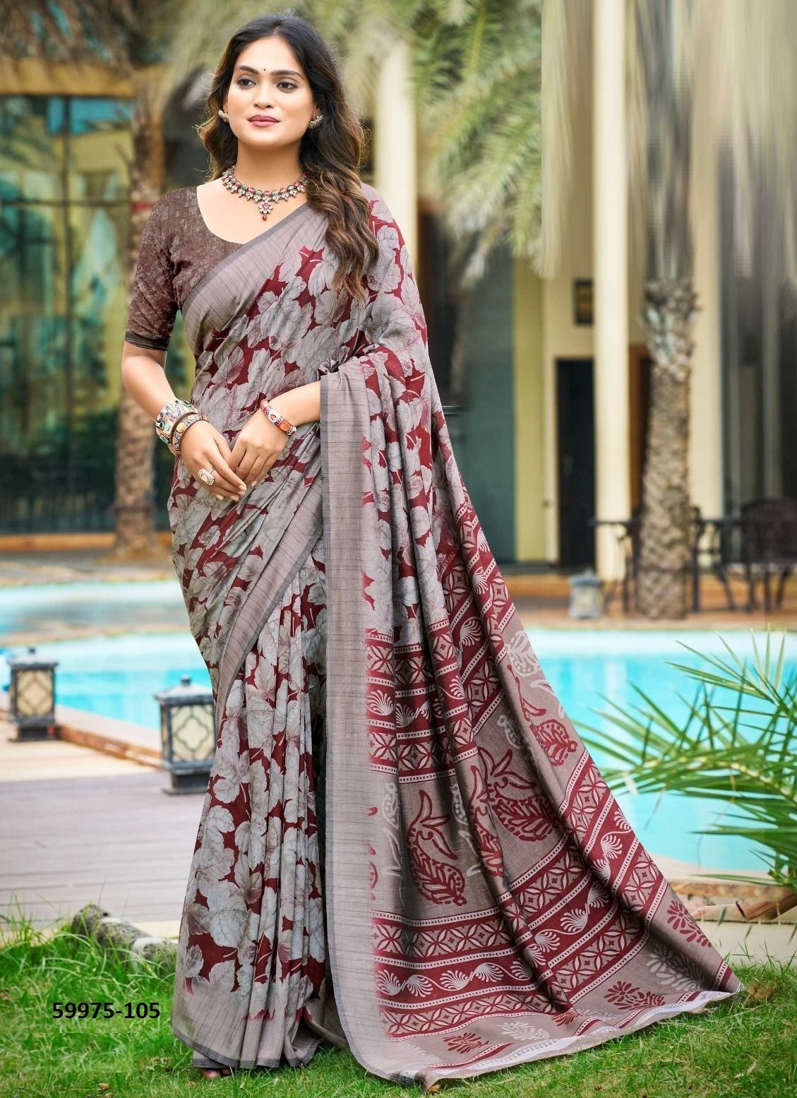 NARGIS - Catalog # 59975 (Set of 8 Sarees) by Brand KASHVI CREATIONS