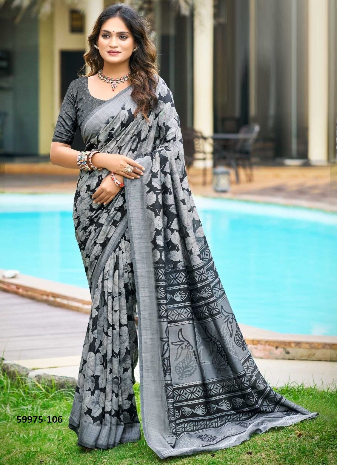 NARGIS - Catalog # 59975 (Set of 8 Sarees) by Brand KASHVI CREATIONS