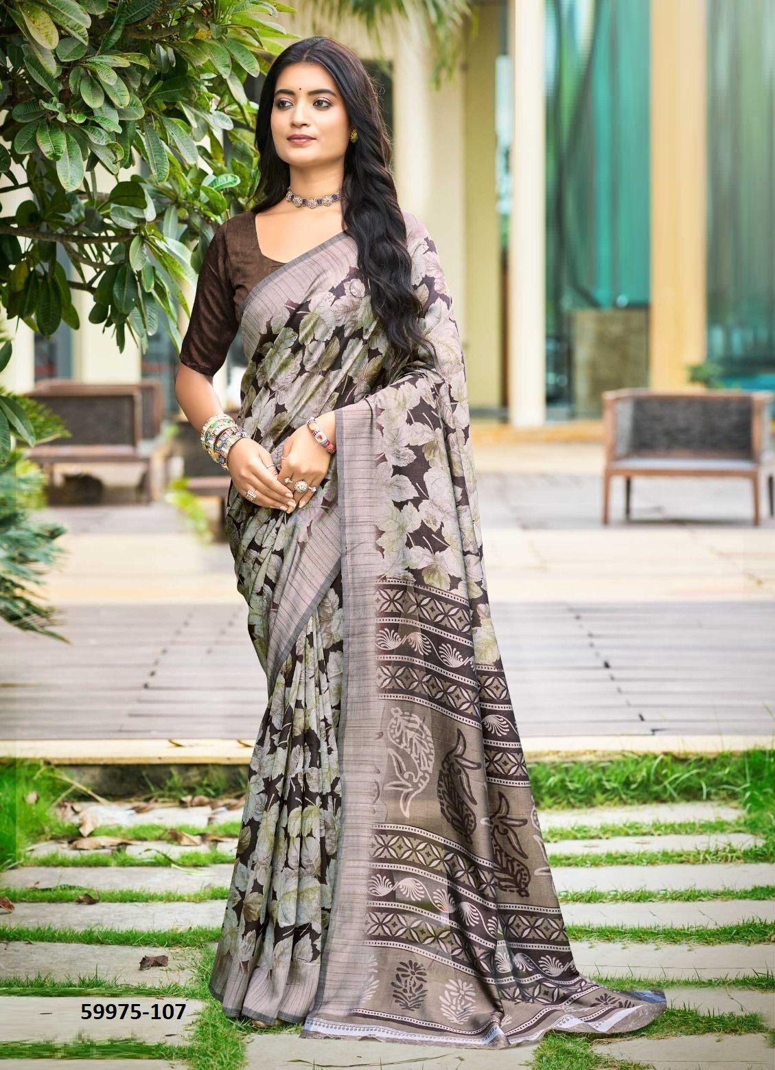 NARGIS - Catalog # 59975 (Set of 8 Sarees) by Brand KASHVI CREATIONS