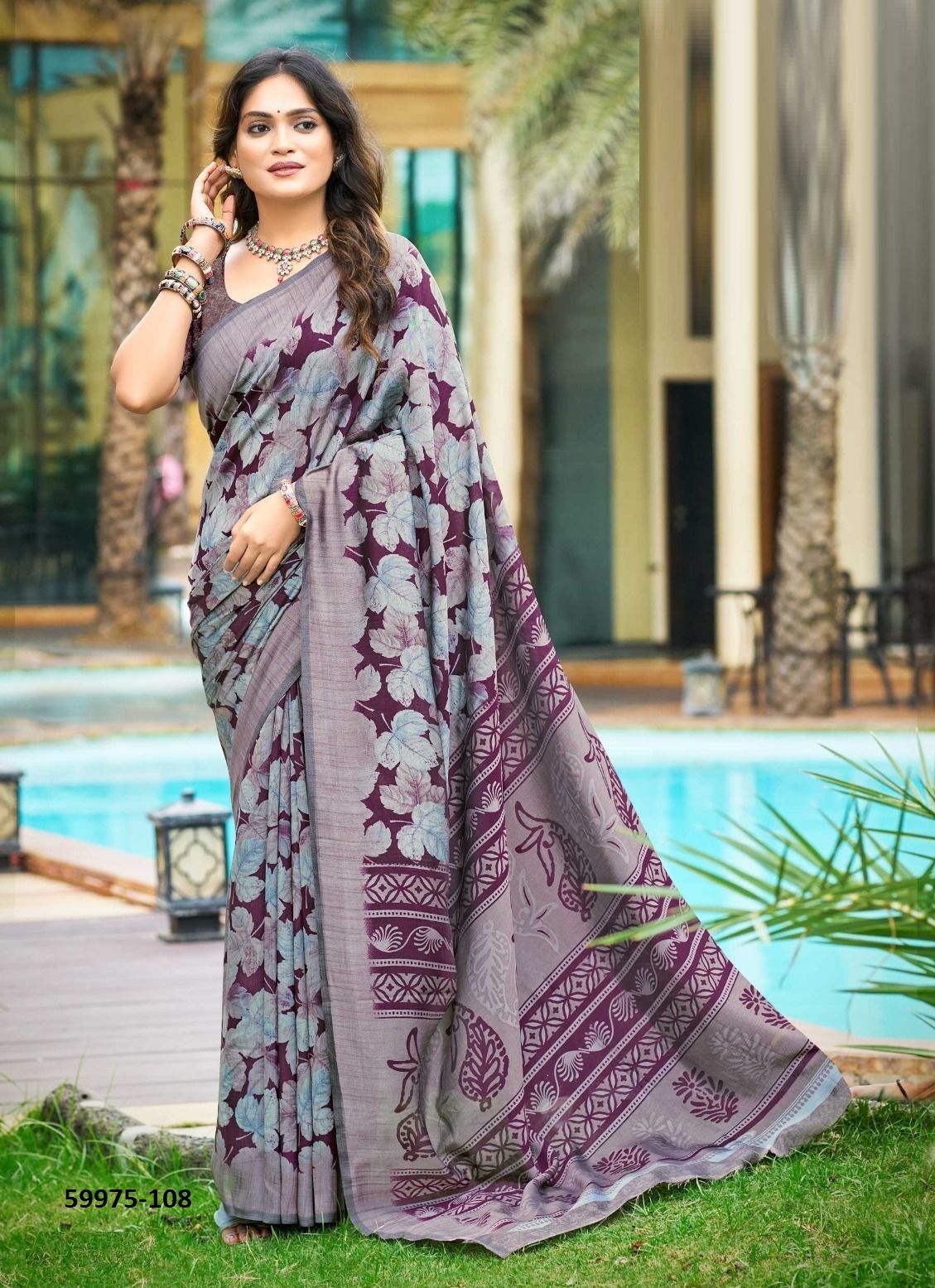 NARGIS - Catalog # 59975 (Set of 8 Sarees) by Brand KASHVI CREATIONS