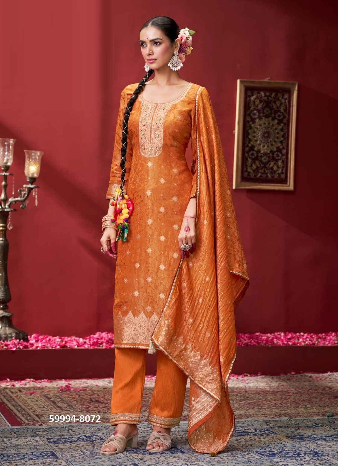 SADHANA - Catalog # 59994 (Set of 4 Readymade Salwar Suits) by Brand RANGOON SADHANA - Catalog # 59994 (Set of 4 Readymade Salwar Suits) by Brand RANGOON