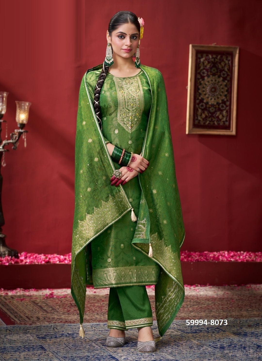 SADHANA - Catalog # 59994 (Set of 4 Readymade Salwar Suits) by Brand RANGOON SADHANA - Catalog # 59994 (Set of 4 Readymade Salwar Suits) by Brand RANGOON