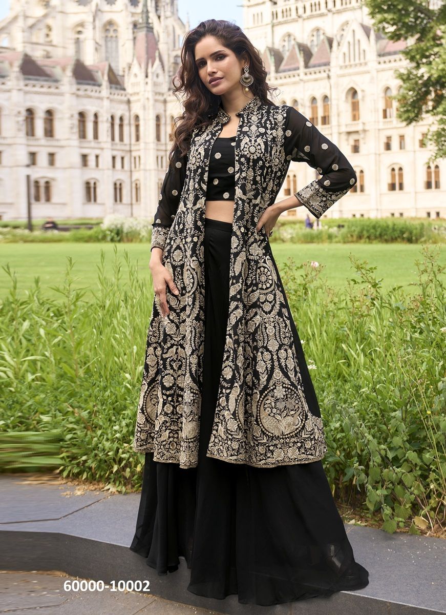 ISHA - Catalog # 60000 (Set of 3 Indo-Western Outfits) by Brand SAYURI DESIGNER