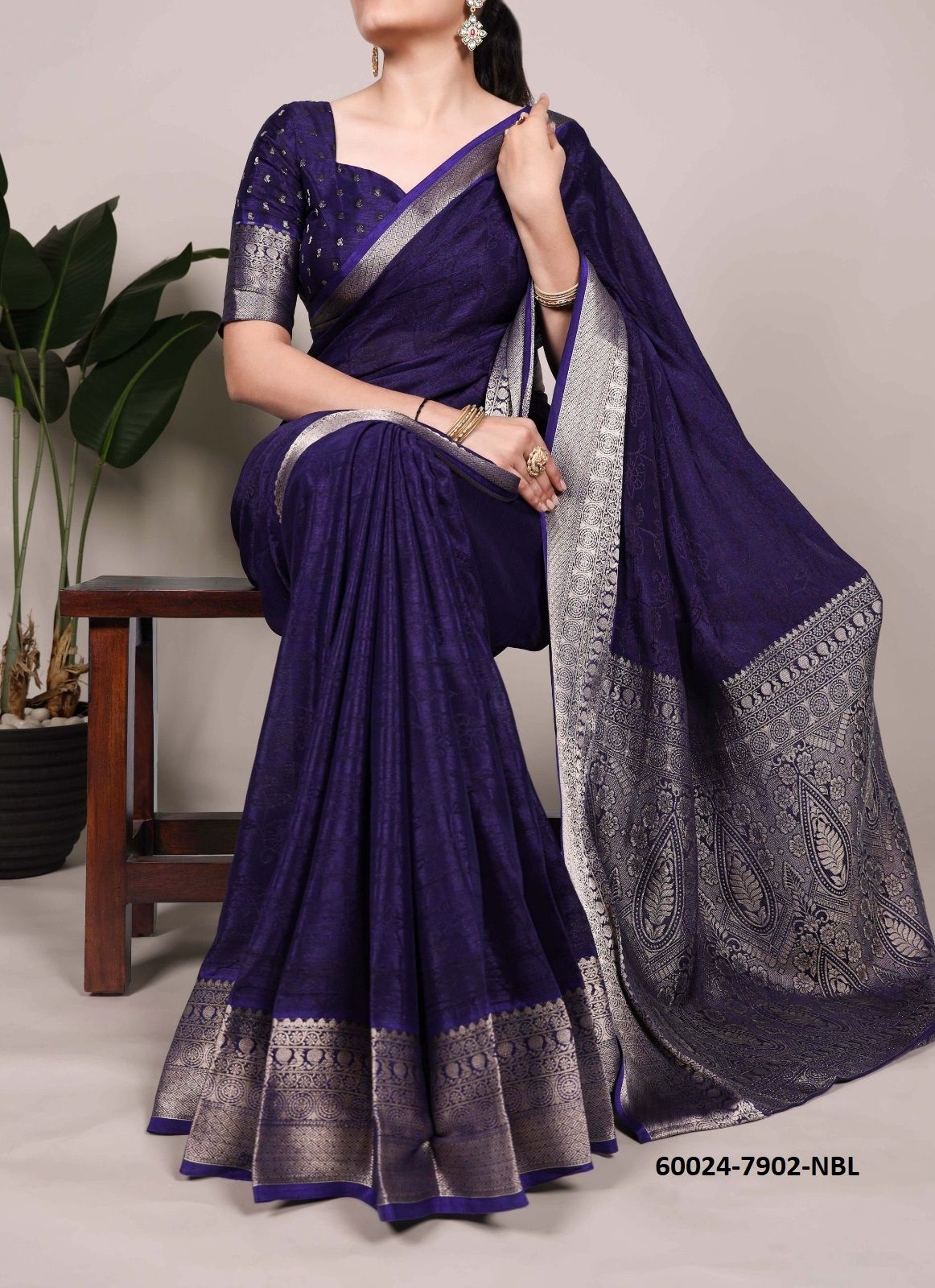 SERIES 7902 - Catalog # 60024 (Set of 4 Sarees) by Brand SERENGETI