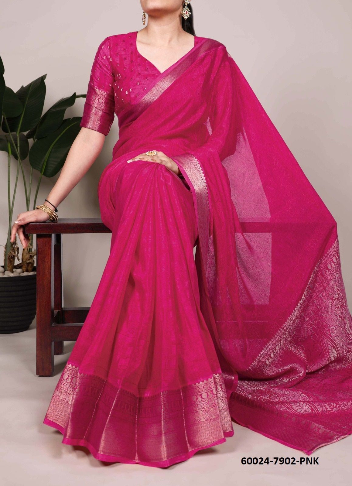SERIES 7902 - Catalog # 60024 (Set of 4 Sarees) by Brand SERENGETI